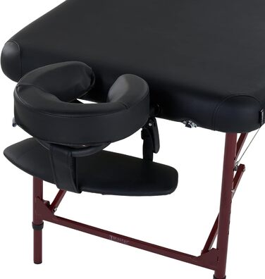 Масажний стіл Master Massage Zephyr 71 см, алюмінієвий, портативний, чорний – для салону, спа, практики