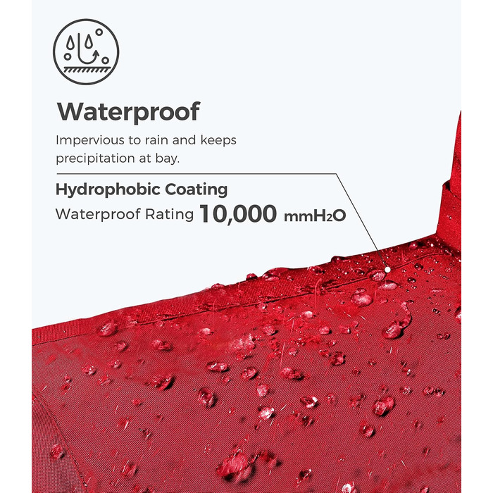 Жіноча водонепроникна куртка Wantdo для катання на лижах, сноуборді та активного відпочинку, червона
