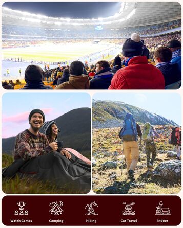 Спальний мішок Sportneer Outdoor 3-4 сезони для дорослих, 200x85см, чорний