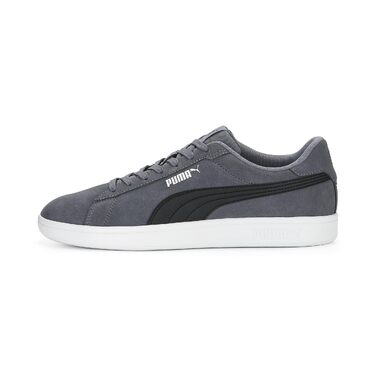 Кросівки Puma Smash V2 Low-Top унісекс, сірі з чорним та білим (Gray Tile/Black/White), розмір 44.5 EU