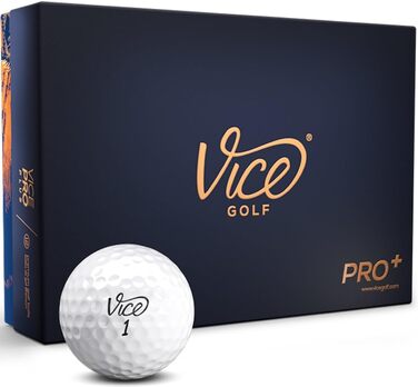 Гольф-м'ячі Vice Pro Plus, преміум, 12 шт.