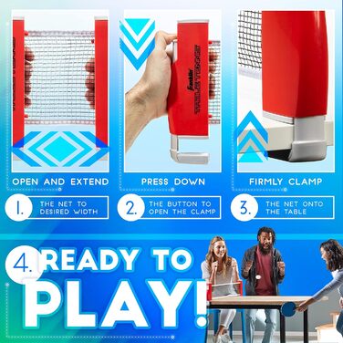 Набір для настільного тенісу Franklin Sports Table Tennis to Go - стіл, сітка, ракетки, м'ячики (2 гравці)