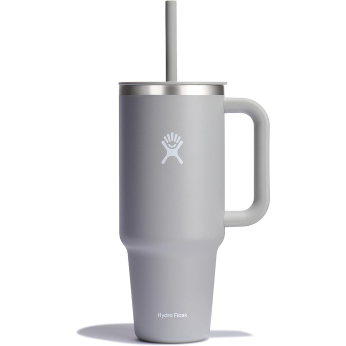 Термокружка Hydro Flask 1180 мл з подвійною вакуумною ізоляцією, прес-ін кришкою зі соломинкою, нержавіюча сталь, захист від розливу, Birch