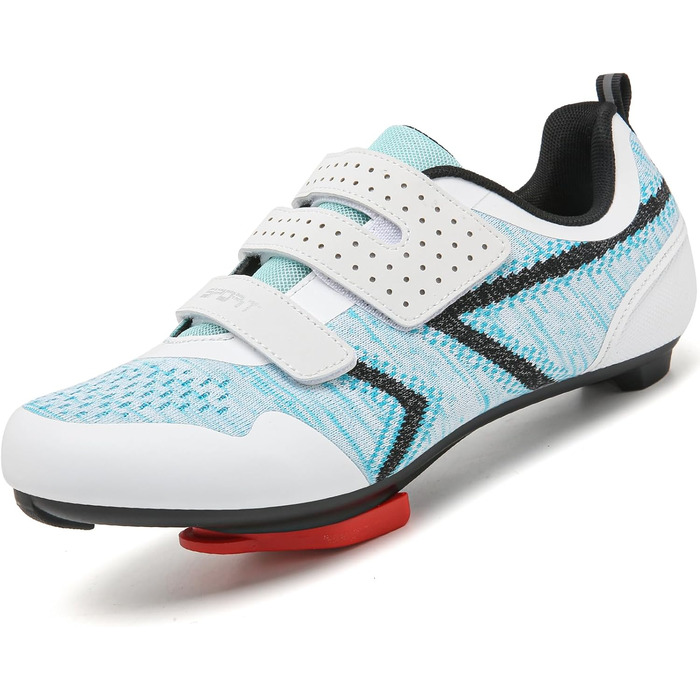 Велотуфлі ULTIANT для їзди в залі та на дорозі, сумісні з Peloton, Look SPD SL Delta, 46/46.5 EU, блакитні