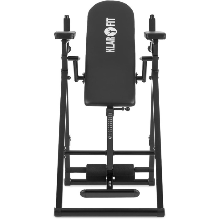 Інверсійний тренажер Klarfit Power-Gym 6-в-1, спина, підтягування, віджимання, присідання, прес, до 120 кг, регульований, чорний