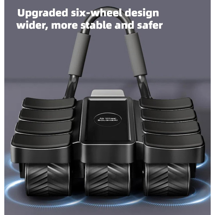 Ролер для пресу, фітнес-ролер для дому, тренажер для кора, фітнес-ролер з автоматичною підтримкою ліктя та тримачем для телефону