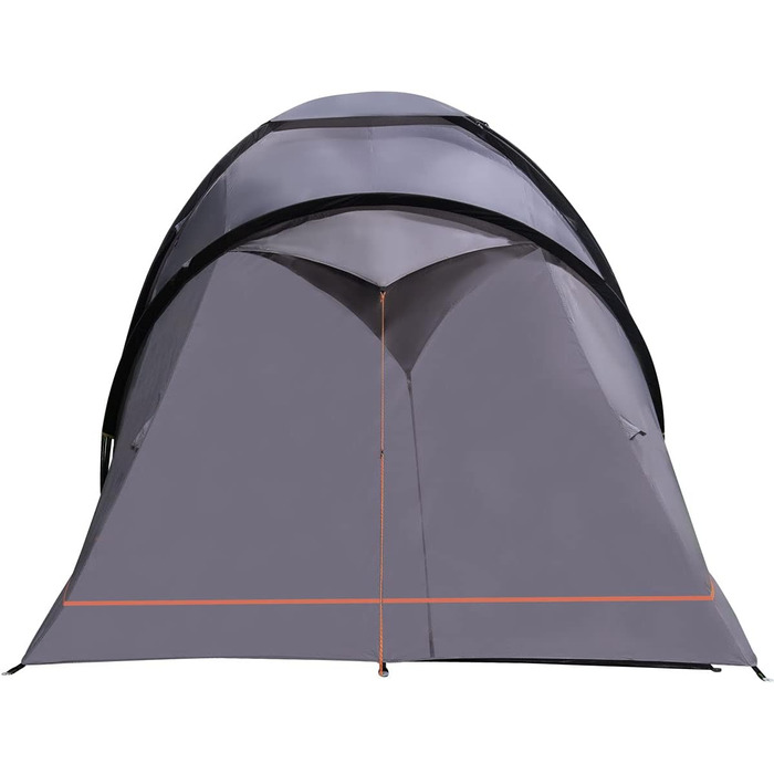 Намет Portal Outdoors Beta 6: Сірий, 2-кімнатний, просторий, з сумкою для зберігання - для кемпінгу та відпочинку на природі