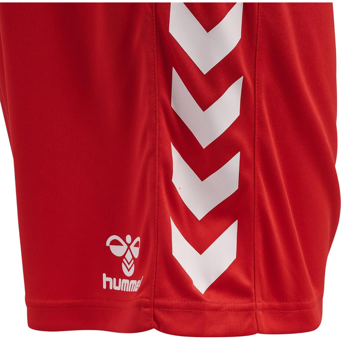 Спортивні чоловічі шорти Hummel Core XK Poy для тренувань та залу, дихаючі та швидкосохнучі, True Red, розмір XL