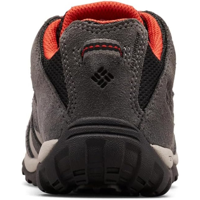 Дитячі трекінгові черевики Columbia Redmond Unisex, чорний/червоний (4 Big Kid)