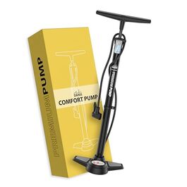 Насос для велосипеда DANSI з адаптерами для всіх типів вентилів (AV, SV, DV) | Насос для мотоцикла, електровелосипеда, авто та спортивного обладнання | З великим манометром