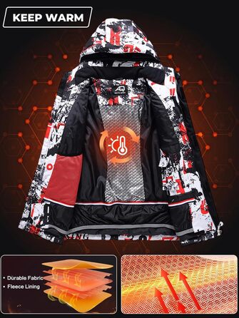 Сніговий костюм чоловічий HOUZONIY, комплект 2-х частин, XL, чорний