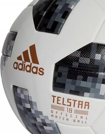 Офіційний футбольний м'яч adidas FIFA World Cup, розмір 5, білий/чорний/сріблястий
