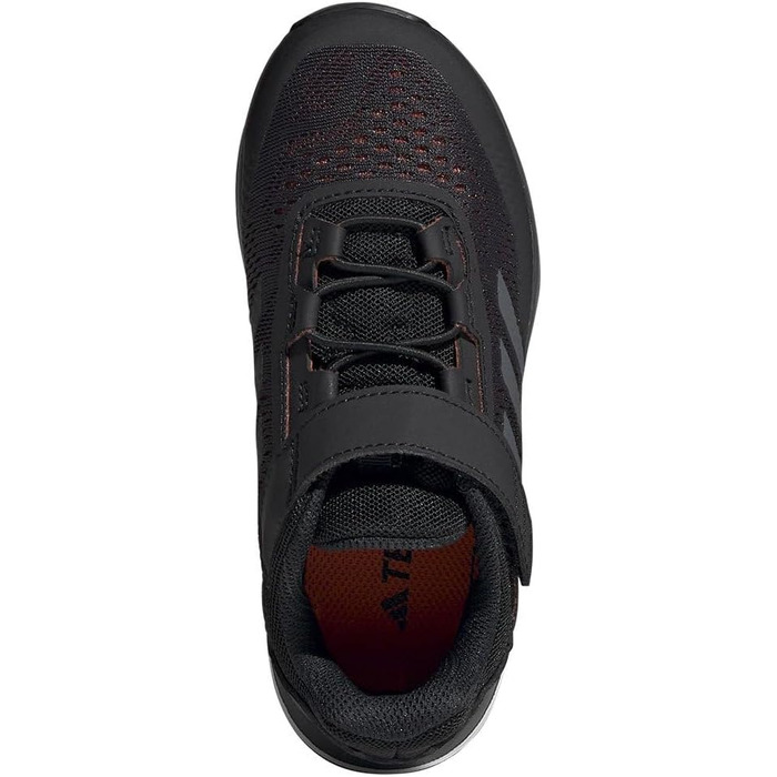 Дитячі кросівки adidas Terrex Agravic Flow для трейлраннінгу, унісекс, з липучкою, 30 EU, чорно-сіро-помаранчеві