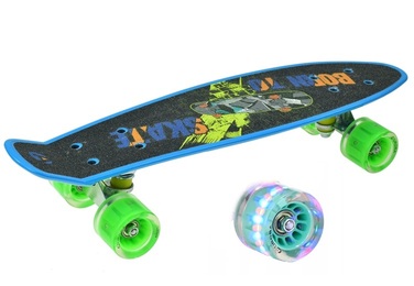 Скейтборд Aurora FB graffiti: 56 см, навантаження до 100 кг, колеса 60 мм 82A, підшипники ABEC-7