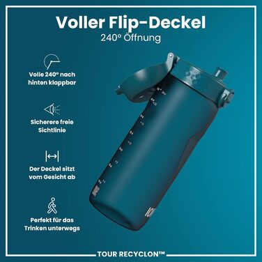 ION8 Фляга для води, 750 мл, глибокий Petrol, Evo