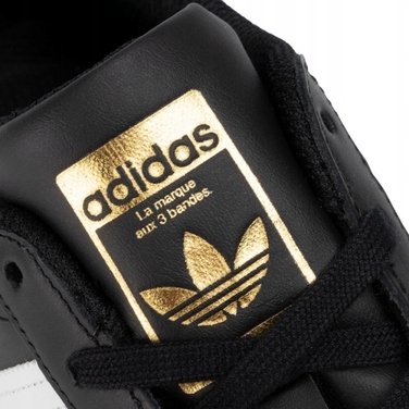 Кросівки adidas Superstar чорні/білі EG4959 шкіряні, розмір 40 2/3