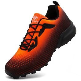 Чоловічі трейлраннінгові кросівки Trailrunning Herren Schwarz-Orange 45 EU: Легкі, дихаючі, для бігу та хайкінгу