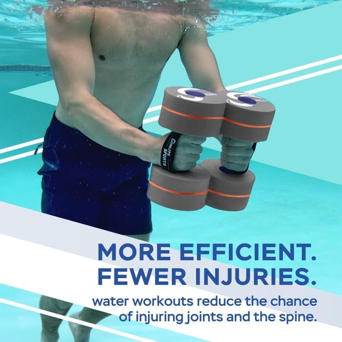 Набір аква-гантелей Sunlite Sports для плавання та аквааеробіки, 2 шт.