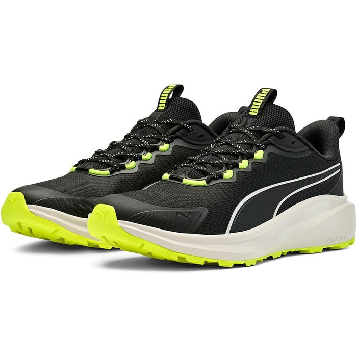 Кросівки Puma Skyrocket Lite Trail для бігу по вулицях (38.5 EU, Puma Black Feather Gray Yellow Alert)