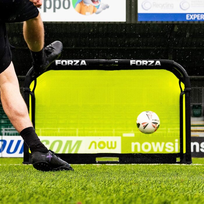 Ворота футбольні FORZA 1.2м x 0.76м, складані, алюміній, жовті