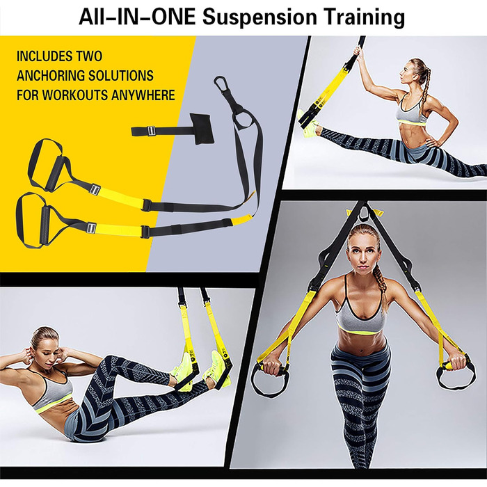 HAKENO Турнік для турніків на двері, стійкий (до 200 кг) - Фітнес-тренажер для дому з петлею