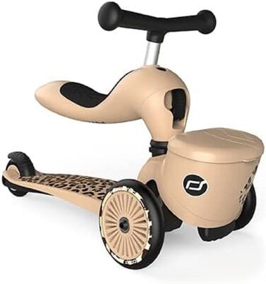 Біговел Scoot & Ride Highwaykick 1 Lifestyle Leopard з сидінням та контейнером для малюків