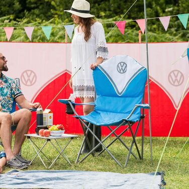 Складний туристичний стілець Volkswagen T1 Bulli Deluxe - Board Masters, 105 см, блакитний