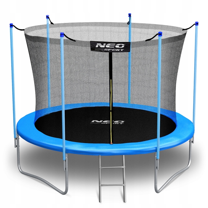 Садовий батут Neo-Sport 252 см (8FT) із сіткою та драбиною