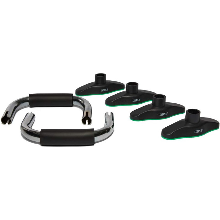 Ручки для віджимань TOOLZ Chrome Push Up Grips – допомога для віджимань вдома та на вулиці, антиковзкий хват