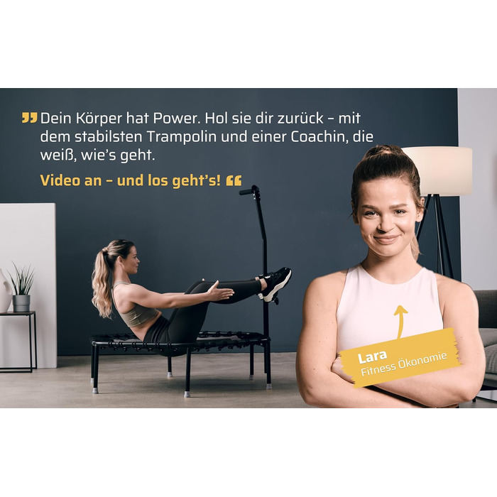 Трамплін для фітнесу SportPlus з тихою гумовою пружинною системою, до 130 кг, антрацитовий колір, не складається