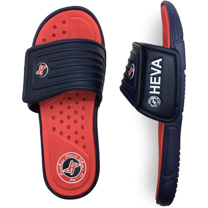 HEVA Шльпанці чоловічі літні сандалії 43 EU, блакитний/червоний