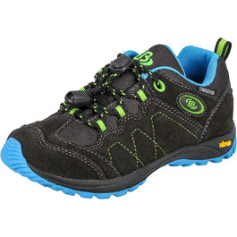 Черевики трекінгові та для прогулянок Brütting Kinder Bergen Low, унісекс, 38 EU, антрацит, синій, лимонний