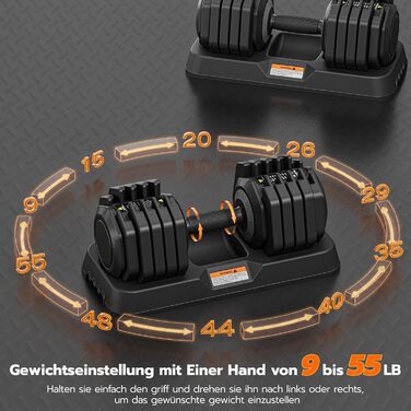 Набір гантелей Dripex: 11 кг, 24.5 кг, 41 кг. Регульовані диски, антиковзні ручки, підставка. Для фітнесу, окремо або пара.
