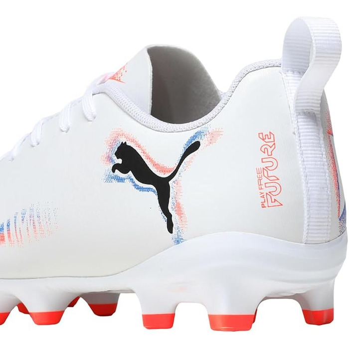 Дитячі футбольні бутси PUMA Future 8 Play FG/AG Jr - біло-червоно-чорні