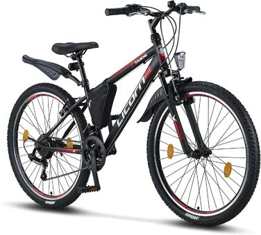 Гірський велосипед Licorne Bike Premium 26 дюймів, 21 швидкість, для дівчат, хлопців, чоловіків і жінок
