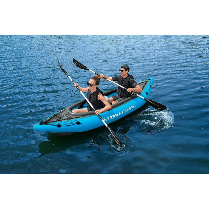 Надувний каяк Bestway Hydro-Force Cove Champion X2, 331x88x45 см, комплект з веслами і насосом