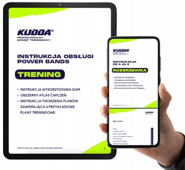 Набір фітнес-резинок Powerband Kudda (3 шт.), 2-30 кг