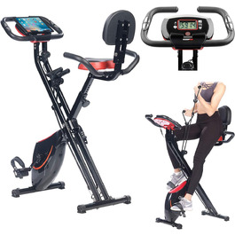 PEARL Sports 2-в-1 складаний орбітрек з еспандерами та тримачем для планшета, 2,5 кг маховик, для дому та літніх людей