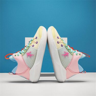 Баскетбольні кросівки TBJ для чоловіків та жінок. Зручні, спортивні, з неслизькою підошвою, стійкі до зношування. Колір: білий, рожевий. Розмір: 31 EU