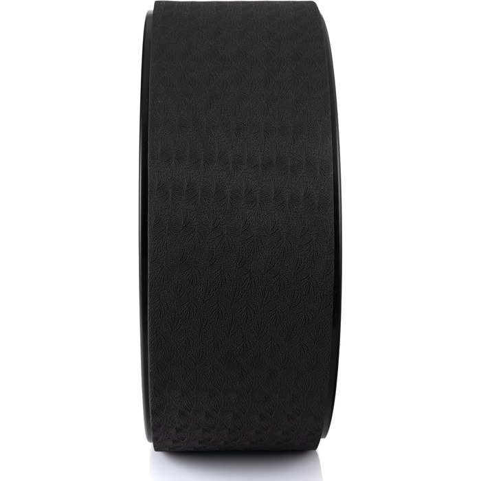 Колесо для йоги Fizyo Yoga Wheel – для розтяжки спини та полегшення болю – стабільне, неслизьке – для йоги, пілатесу, розтяжки (Чорний, 32 см)