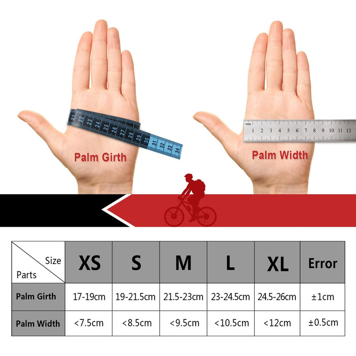 Рукавички для велосипеда 4UMOR з сенсорним екраном, спортивні, розмір M