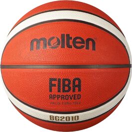 Баскетбольний м'яч Molten BG2010 для залу і вулиці, FIBA, преміум гума, розмір 7, глибокі канали