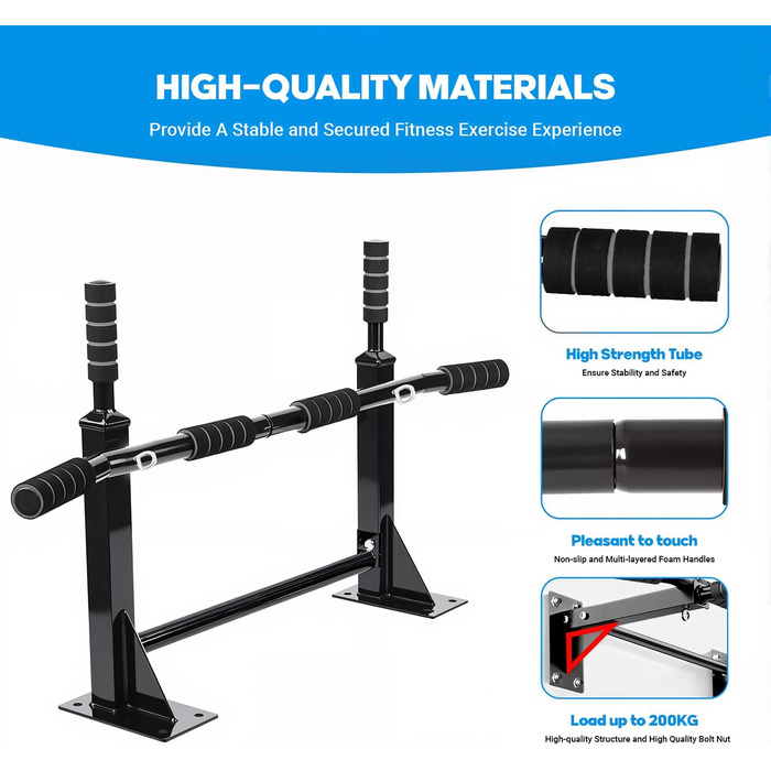 Кімнатна турнік Vexloria 4-в-1 з нержавіючої сталі для TRX, боксу та пресу