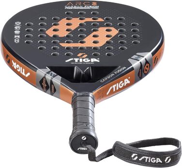 Ракетка для паддл-тенісу STIGA ARC 2 - велика площа удару, чорний/хромовий колір