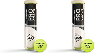 Тенісний м'яч Dunlop Pro Coach - для тренувань та коучингу (4 м'ячі)