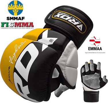 RDX рукавички для MMA, спарингів та бойових мистецтв, відкриті, вентильовані, для чоловіків і жінок