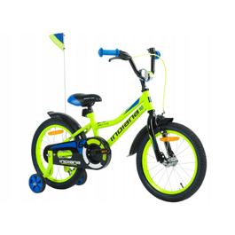 Дитячий велосипед INDIANA Rock Kid 16 дюймів для хлопчиків, Лимонний, 2024