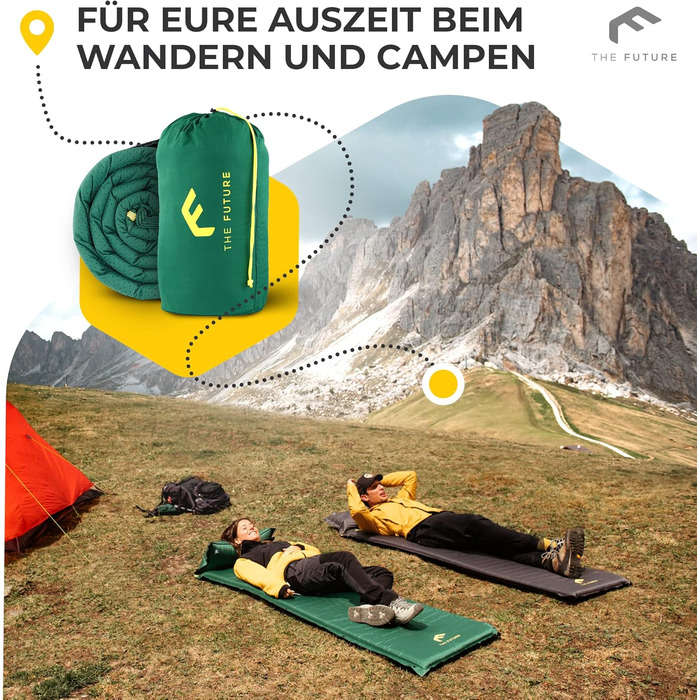 Isomatte самонадувна The Future Air Bender Comfort, 5 см, сіра, для кемпінгу та відпочинку на природі