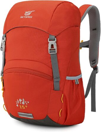 Дитячий рюкзак SKYSPER 15L - легкий та комфортний для хлопчиків та дівчаток (червоний)