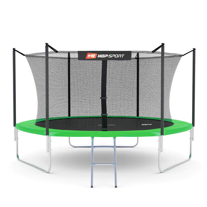 Батут Hop-Sport 10ft (305см) зелений з внутрішньою сіткою